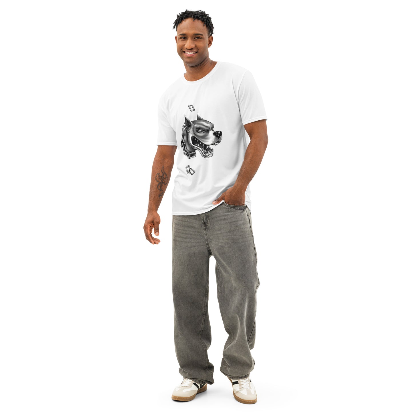 Mens cotton crew neck t-shirt