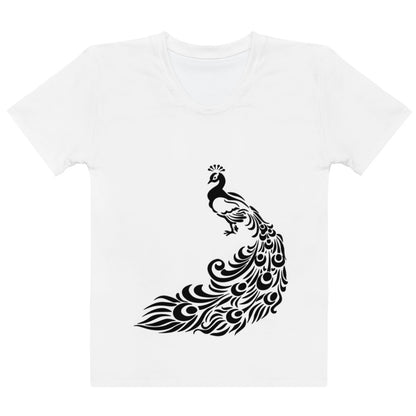 Womens cotton crew neck t-shirt