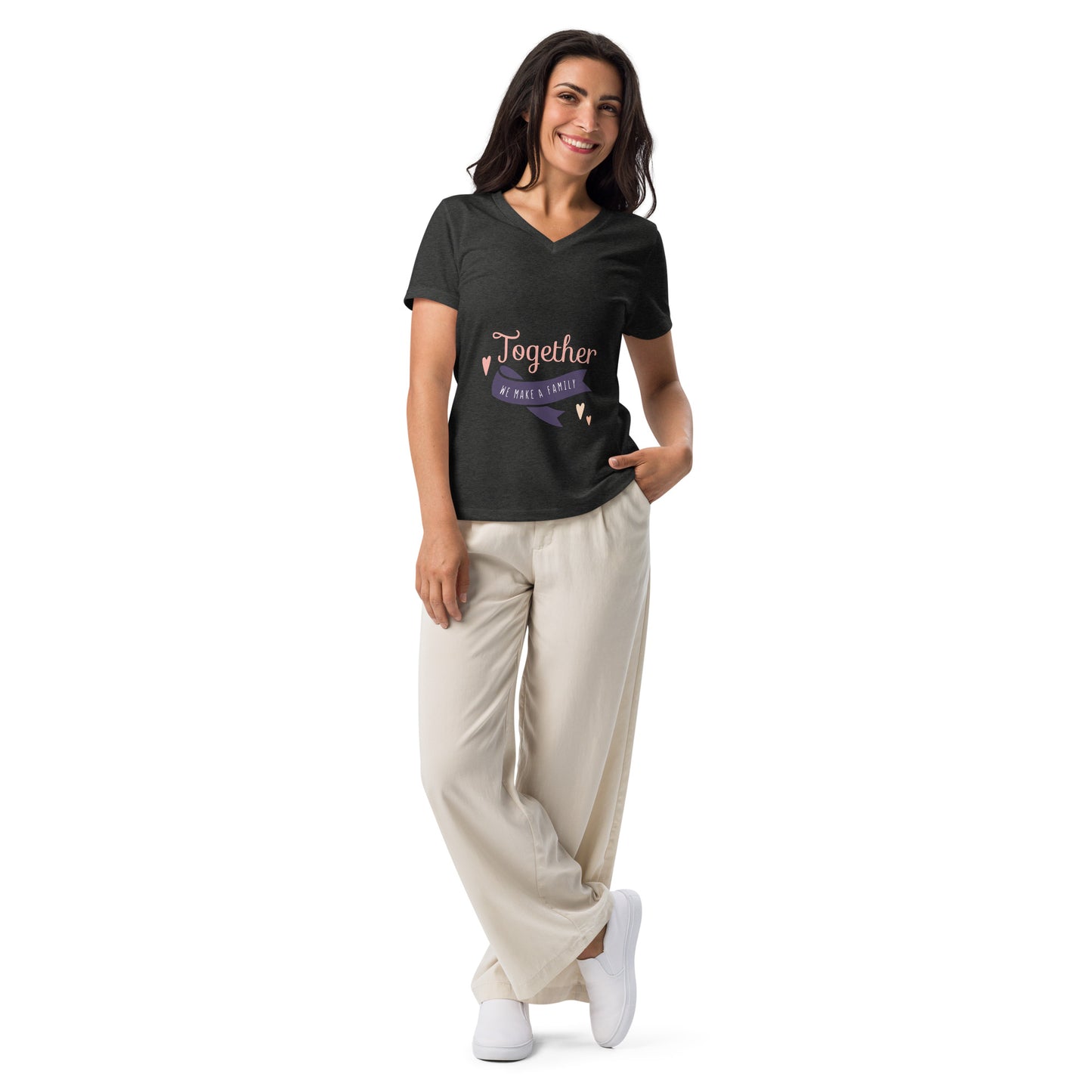 Womens relaxed v-neck t-shirt