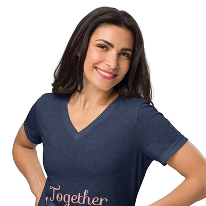 Womens relaxed v-neck t-shirt